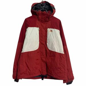 a611-7647 HELLY HANSEN ジャケット M レッド ホワイト ハリーハンセン ジップアップ マウンテンパーカー 古着卸 アメリカ仕入