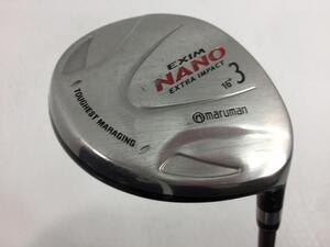 即決 お買い得品！中古 エクシム NANO Extra Impact フェアウェイ 3W オリジナルカーボン 16 SR