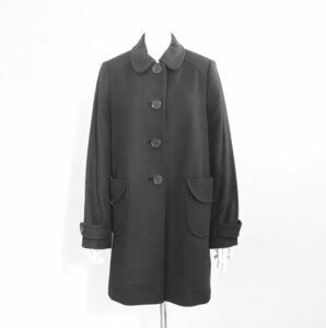 Paul Smith Black Label ◆ アンゴラ混 ウール コート 42サイズ 黒 ロング ポールスミス ◆ES25