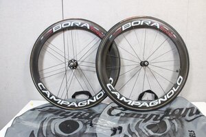 ○Campagnolo カンパニョーロ BORA ONE 50 ナロー シマノ 10s対応 チューブラー ブライトラベル カーボンホイールセット