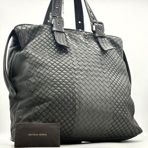 極美品●激レア●BOTTEGA VENETA ボッテガヴェネタ アウレリオ イントレチャート トートバッグ ビジネスバッグ レザー メンズ A4可 大容量