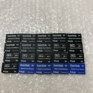 【ジャンク品】SanDisk　サンディスク memory stick pro duo 4GB 20枚　初期化済 240604SK750119