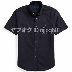 新品★ポロ ラルフローレン 半袖シャツ 紺 無地 RL NAVY ボタンダウン 大きいサイズ BIG&TALL 2XB OX メンズ 男性 POLO RALPH LAUREN