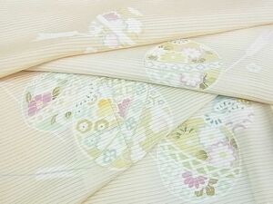 平和屋2■夏物　訪問着　友禅　作家物　絽　手毬花文　暈し染め　逸品　DAAD9385wb