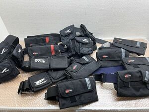 【1円】USED TUSA ツサ GULL ガル ウェイトベルト7点 ウェイト 大量 まとめ セット ダイビング 現状品 W723G1