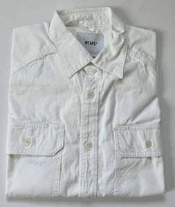 新品 レア！ 19ss WTAPS CELL LS CHAMBRAY WHITE M ダブルタップス セル シャンブレー Mサイズ ホワイト 長袖シャツ 定価大幅以下から