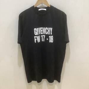 Givenchy ジバンシー 半袖Tシャツ FW17-18 ロゴ ブラック サイズS 679638