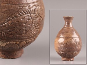 古美術 朝鮮古陶磁器 李朝 徳利 時代物 極上品 初だし品 C9489