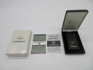 【★１円～★現状販売！】[UK14281]ガスライター GIVENCHY ★付属品ございます！有名ブランドライターを1円から！★