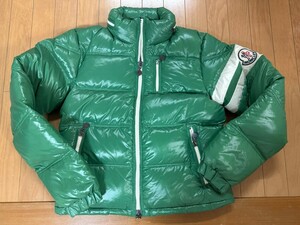 激レアサイズ2希少モデルの極上品 MONCLER ERICモンクレール エリック ダウンジャケット グリーン アニメタグ良好 緑 白ライン確実正規品 