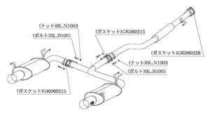 個人宅発送可能 柿本 マフラー Kakimoto.R カキモトアール HONDA ホンダ オデッセイ RB2 06/4_M/C前 2.4_NA 4WD 5AT (HS367)