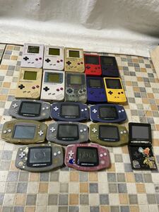 Nintendo GAMEBOY COLOR ゲームボーイアドバンス ゲームボーイ アドバンス GAME BOY まとめ 19台 中古品