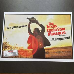 UK版ポスター『悪魔のいけにえ』（The Texas Chain Saw Massacre）★レザーフェイス/テキサス・チェーンソー/13日の金曜日