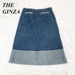 ザギンザ THE GINZA デニムスカート カジュアル M ブルー □