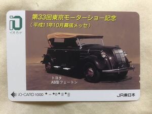 イオカード　使用済　第33回東京モーターショー記念（平成11年10月幕張メッセ）　JR東日本　送料込