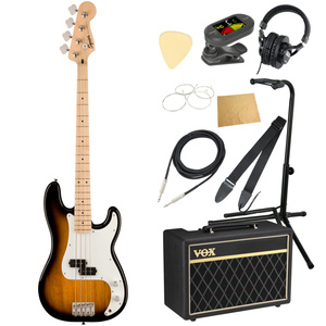 エレキベース 入門セット スクワイヤー Sonic Precision Bass MN 2TS VOXアンプ付き 10点セット Squier スクワイア ベース 初心者セット