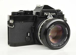 ニコン　Nikon FE ブラック（№3955669）＆ Ai Nikkor 50mm F1.4　※カメラは動作確認済み