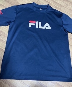 FILA フィラ/半袖Tシャツ/楽天オープンテニスチャンピオンシップ/紺/ユニSサイズ