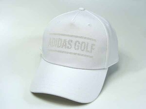 adidas golf アディダス ゴルフ ドットロゴ キャップ ホワイト 撥水 男女兼用 フリーサイズ 【新品未使用品】 ◆アウトレット◆