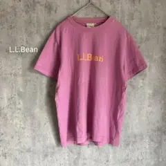 『L.L.Bean』エルエルビーン(S)クルーネックロゴTシャツ/コットン/綿