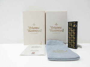 4216 喫煙グッズ祭 Vivienne Westwood ヴィヴィアンウエストウッド ガス ライター スタートゥース 中古品 着火未確認 箱付 ゴールド系