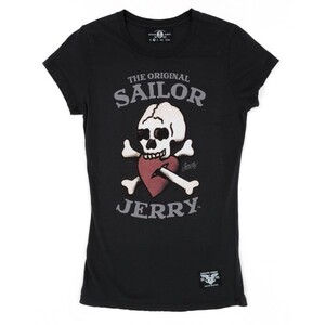 ★セーラージェリー Tシャツ Sailor Jerry SKULL 骸骨 Ladys-S