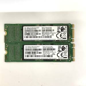 S60701158 SAMSUNG M.2 SATA 128GB SSD 2点 【中古動作品】