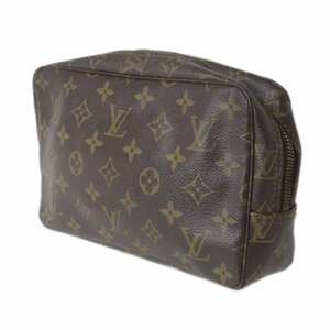 【中古】 LOUIS VUITTON ルイヴィトン トゥルーストワレット 化粧ポーチ モノグラム ブラウン M47524 824 Cランク