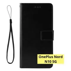 OnePlus Nord N10 5G ケース カバー 手帳型 ブラック