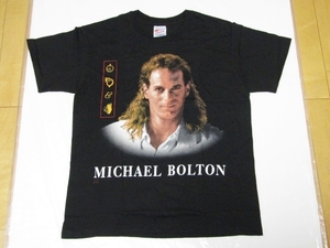 90s 1994 VINTAGE MICHAEL BOLTON WORLD TOUR TEE BLACK L / マイケル ボルトン ビンテージ ワールドツアー Tシャツ 黒 クリーニング済