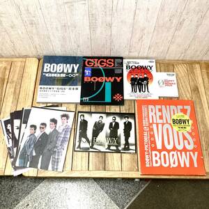 ＊BOOWY ボウイ 非売品 ノート 写真集 他 6冊まとめ BOOWYと日本のロック GIGS REMDEZ-VOUS ライブ写真集 ノベルティ 氷室京介 布袋寅泰 