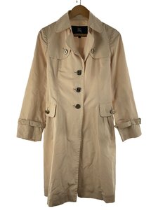 BURBERRY LONDON◆トレンチコート/40/ポリエステル/PNK/無地/frd19-260-12