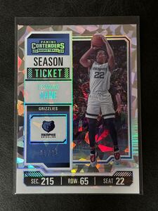 25枚限定 cracked ice ファーストナンバー panini contenders season ticket desmond bane grizzlies グリズリーズ デズモンド ベイン