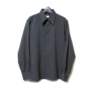 Vintage COMME des GARCONS HOMME　ヴィンテージ コムデギャルソン オム　「L」 比翼ウールシャツ 133817-q