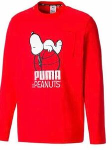 プーマ PUMA X PEANUTS LS TEE （RED） 53061311サイズ M