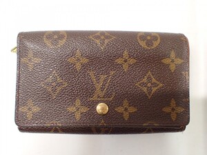 k4669 / LOUIS VUITTON ルイヴィトン モノグラム ポルト モネ・ビエ トレゾール M61730 二つ折り 財布 L字ファスナー 現状品