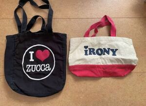 IRONYアイロニーとZuccaズッカトートバッグ2個セットカバン