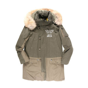 MONCLER（モンクレール） ダウンコート FENDORF GIUBBOTTO カーキ 3 【W24683】 / 大きいサイズ