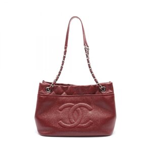 シャネル ブランドオフ CHANEL レザー ショルダーバッグ キャビア 中古 レディース