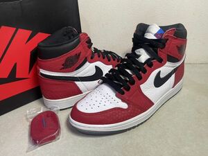 AIR JORDAN 1 RETRO HIGH OG SPIDERMAN ORIGIN STORY エア ジョーダン レトロ ハイ スパイダーマン オリジン US10.5 USED 555088-602