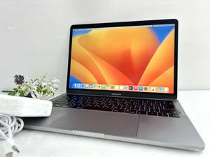 【13.3インチ】Apple MacBook Pro(13-inch,2019) A2159 Core i5(8257U)/1.4GHz RAM:16GB/SSD:512GB AC付 space gray Ventura 動作品