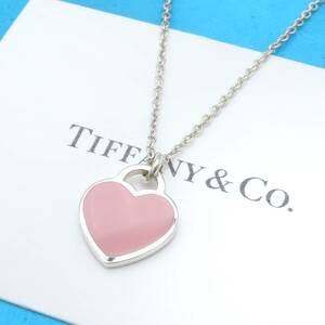 【送料無料】 未使用 Tiffany&Co. ティファニー リターントゥ ピンク ハート シルバー ネックレス AG925 SV HI51