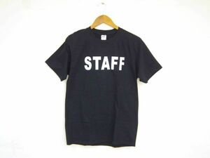 STAFF Tシャツ M ブラック シンプル スタッフ 未使用 DM便発送