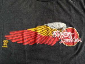 ハーレー ユーズド Tシャツ 検索 HARLEY DAVIDSON ビンテージ オールド 80s バイカー 小さめ