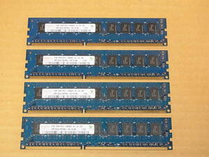 ■DELL純正/Hynix PC3-10600E/ECC/2GBx4枚(計8GB)/R210等 (DDR516)