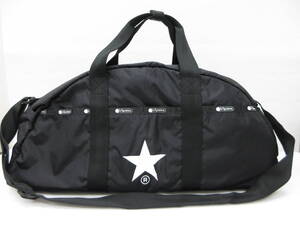 CONVERSE TOKYO×LeSportsac コンバース トウキョウ レスポートサック コラボ ボストンバッグ 黒 3WAY リュック ●⑦a