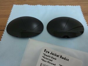 ★オークリー Eye Jacket Redux用 カスタム偏光 レンズ OO9438用 BLACK Color 新品 POLARIZED　アイジャケット