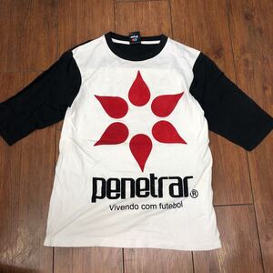 penetrar ペネトラール 7分袖Tシャツ 白黒 S フットサル スボルメ g1