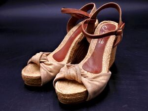 GAIMO ガイモ ウェッジソール サンダル size37(23.5cm)/ベージュ ■◆ ☆ egc2 レディース