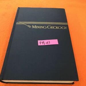 F19-013 MINING GEOLOGY McKINSTRY PRENTICE -HALL